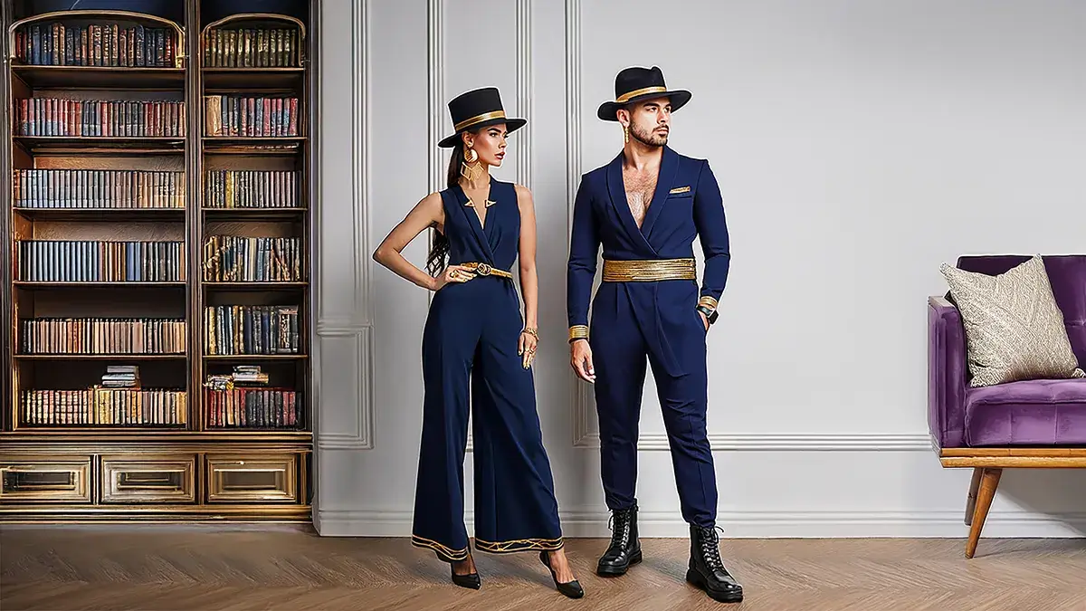 Art Deco inspired fashion