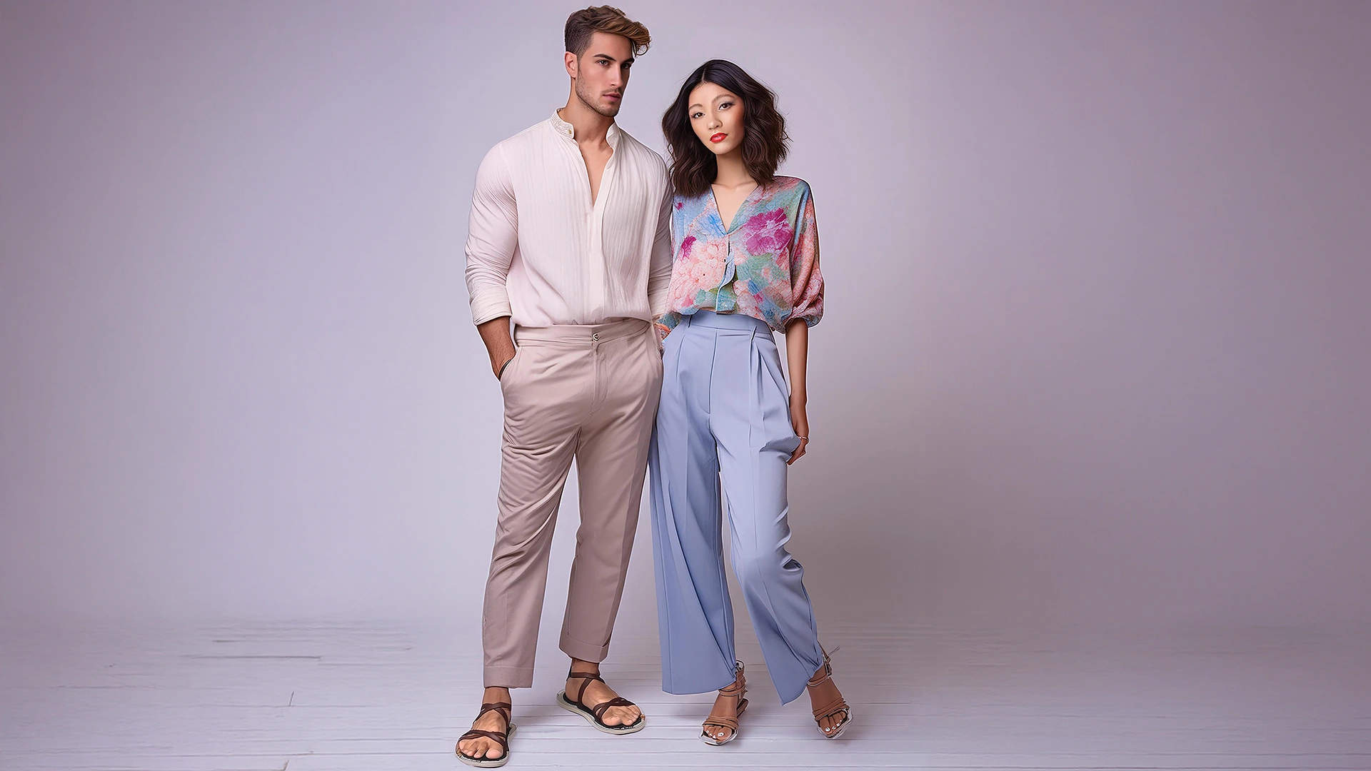 Tranquil Impressionist Garments - Outfit A