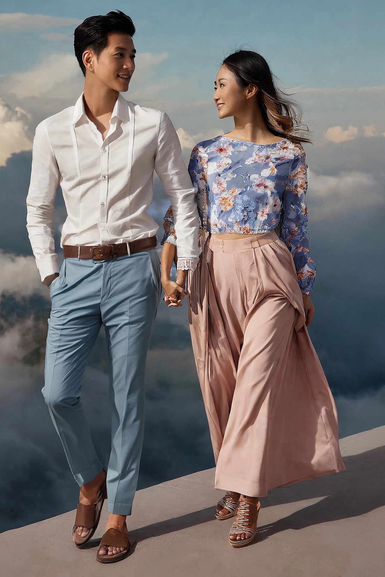 Tranquil Impressionist Garments - Outfit A