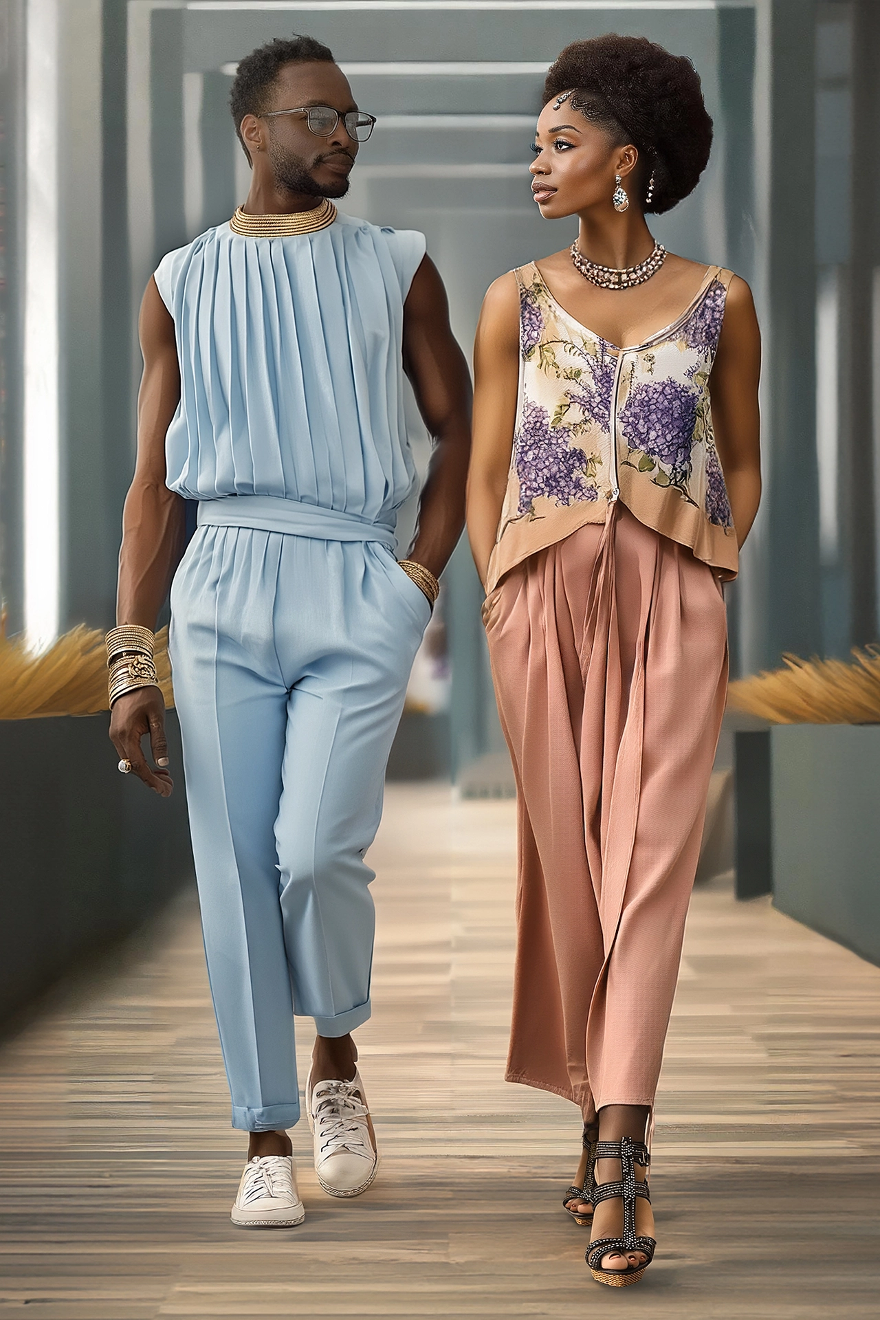 Tranquil Impressionist Garments - Outfit A