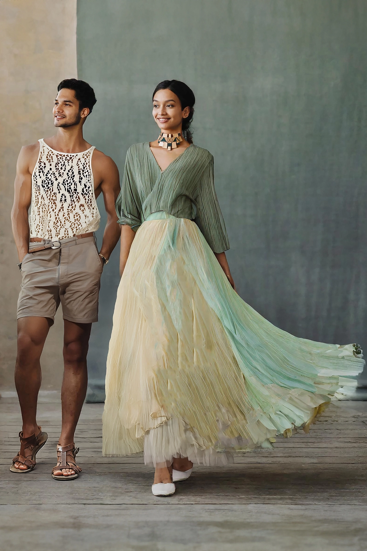 Tranquil Impressionist Garments - Outfit B